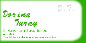 dorina turay business card